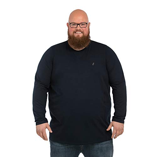 Alca Langarmshirt Mit Rundhalsausschnitt für Männer mit Übergröße Bauchumfang 1XL-8XL Herren Langarm-T-Shirt Mit Crew-Neck 4XL-B Blau Alca Langarmshirt Mit Rundhalsausschnitt für Männer mit Übergröße Bauchumfang 1XL-8XL Herren Langarm-T-Shirt Mit Crew-Neck 4XL-B Blau von Alca Fashion
