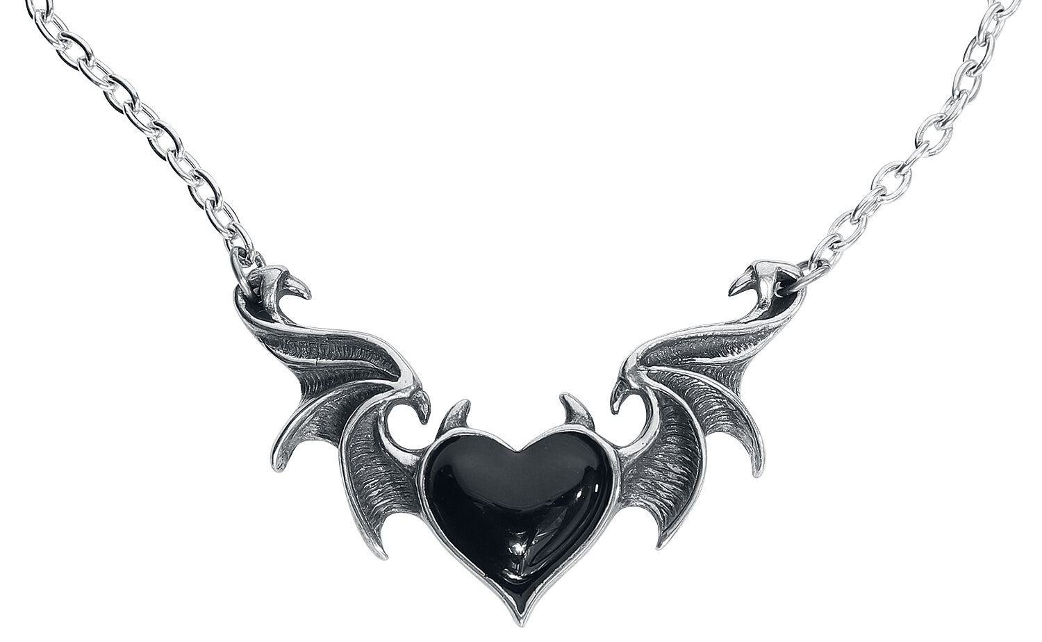 Alchemy Gothic - Mittelalter Halskette - BlackSoul - für Damen - schwarz/silberfarben von Alchemy Gothic