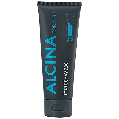 ALCINA for men matt-wax - 1 x 75 ml - Für flexiblen Halt für jedes Haar und ein seiden-mattes Finish von Alcina