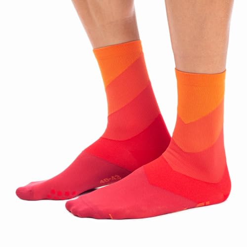 Alé Cycling Diagonal Digitopress Q-Skin Socken 16cm Herren rot von Alé Cycling