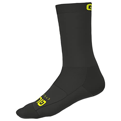 Alé Cycling Unisex Team Q-Skin 18 cm Radsocken, Black, M von Alé Cycling