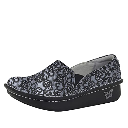 Alegria Damen Debra Slip On, Chrome Blooms, 36/37 EU Wide von Alegria by PG Lite