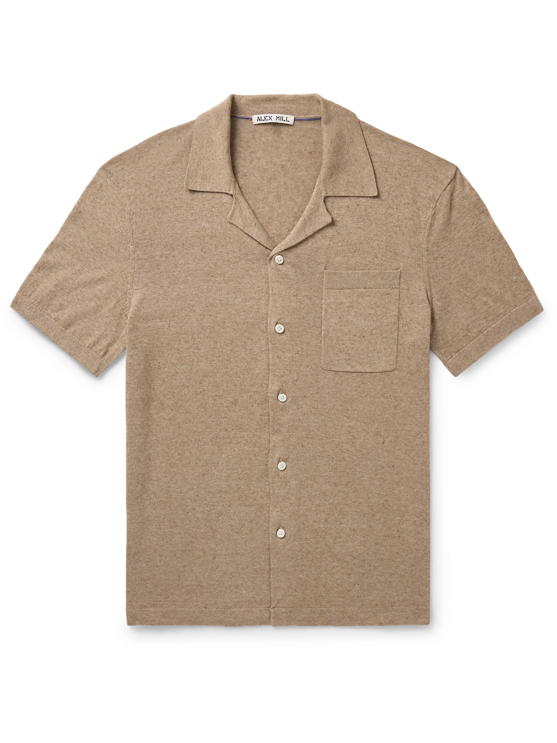 Alex Mill - Aldrich Camp-Collar Cotton and Hemp-Blend Shirt - Men - Neutrals - M von Alex Mill