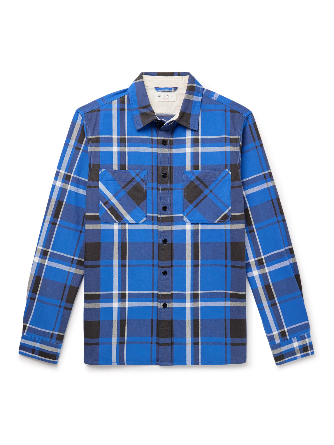 Alex Mill - Chore Checked Cotton-Twill Overshirt - Men - Blue - S von Alex Mill