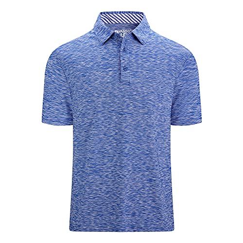 Alex Vando Herren-Golf-Shirt, feuchtigkeitsableitend, schnelltrocknend, kurzärmelig, lässiges Poloshirt für Herren, Blau, Klein Alex Vando Herren-Golf-Shirt, feuchtigkeitsableitend, schnelltrocknend, kurzärmelig, lässiges Poloshirt für Herren, Blau, Klein von Alex Vando