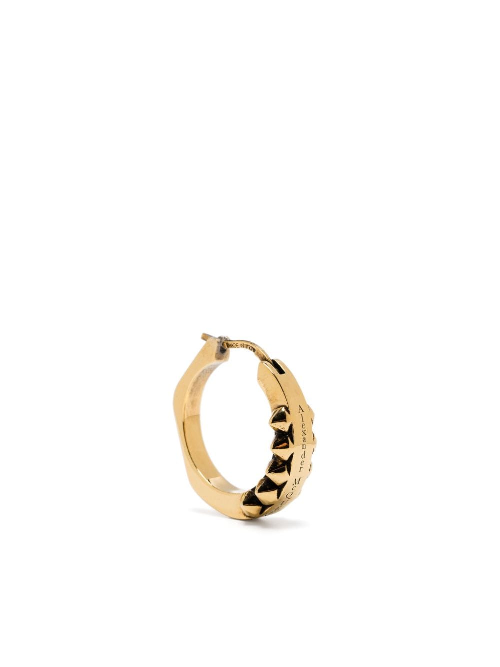 Alexander McQueen Creolen mit Nieten - Gold von Alexander McQueen