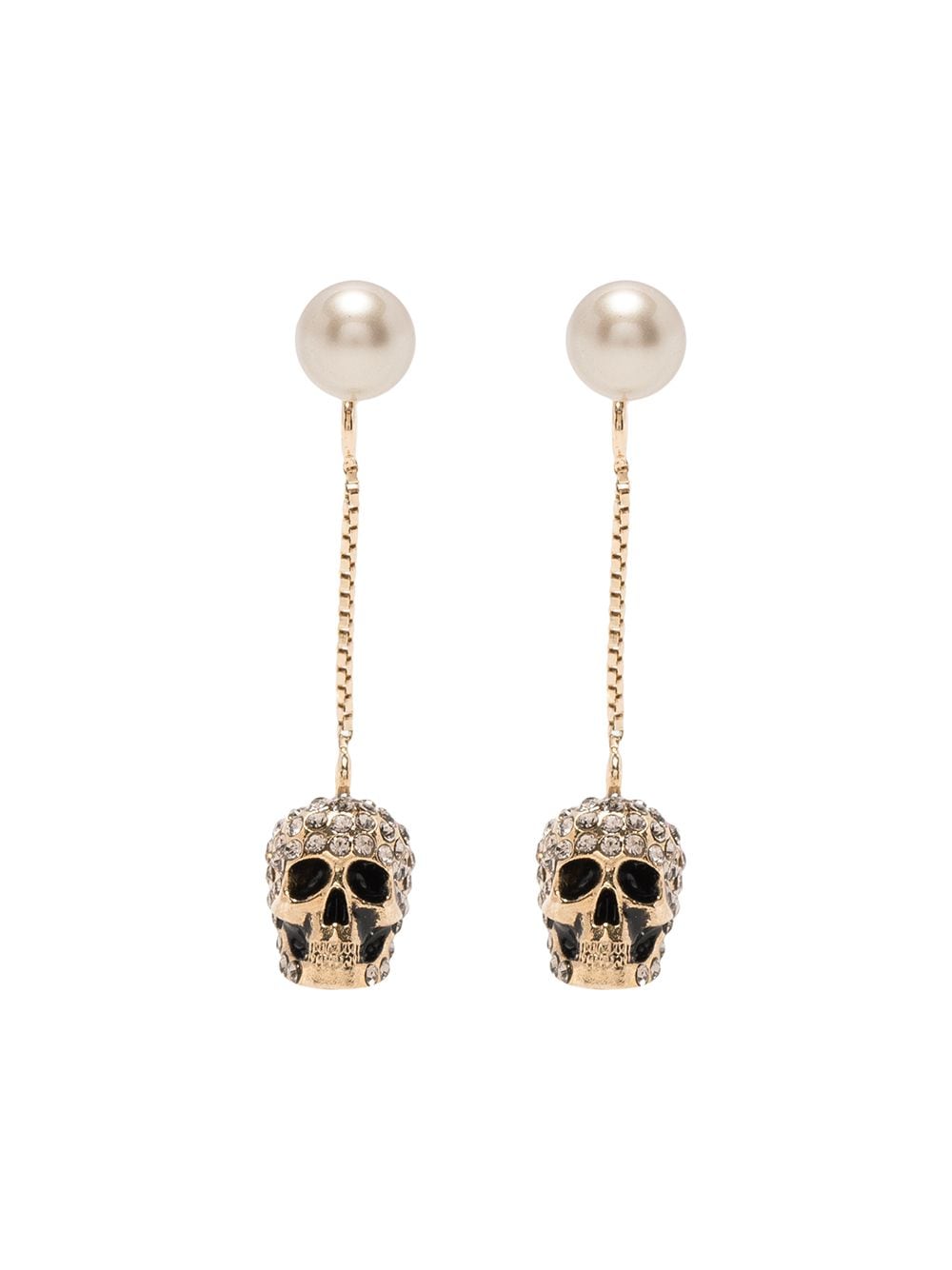 Alexander McQueen Ohrringe mit Totenkopf - Gold von Alexander McQueen