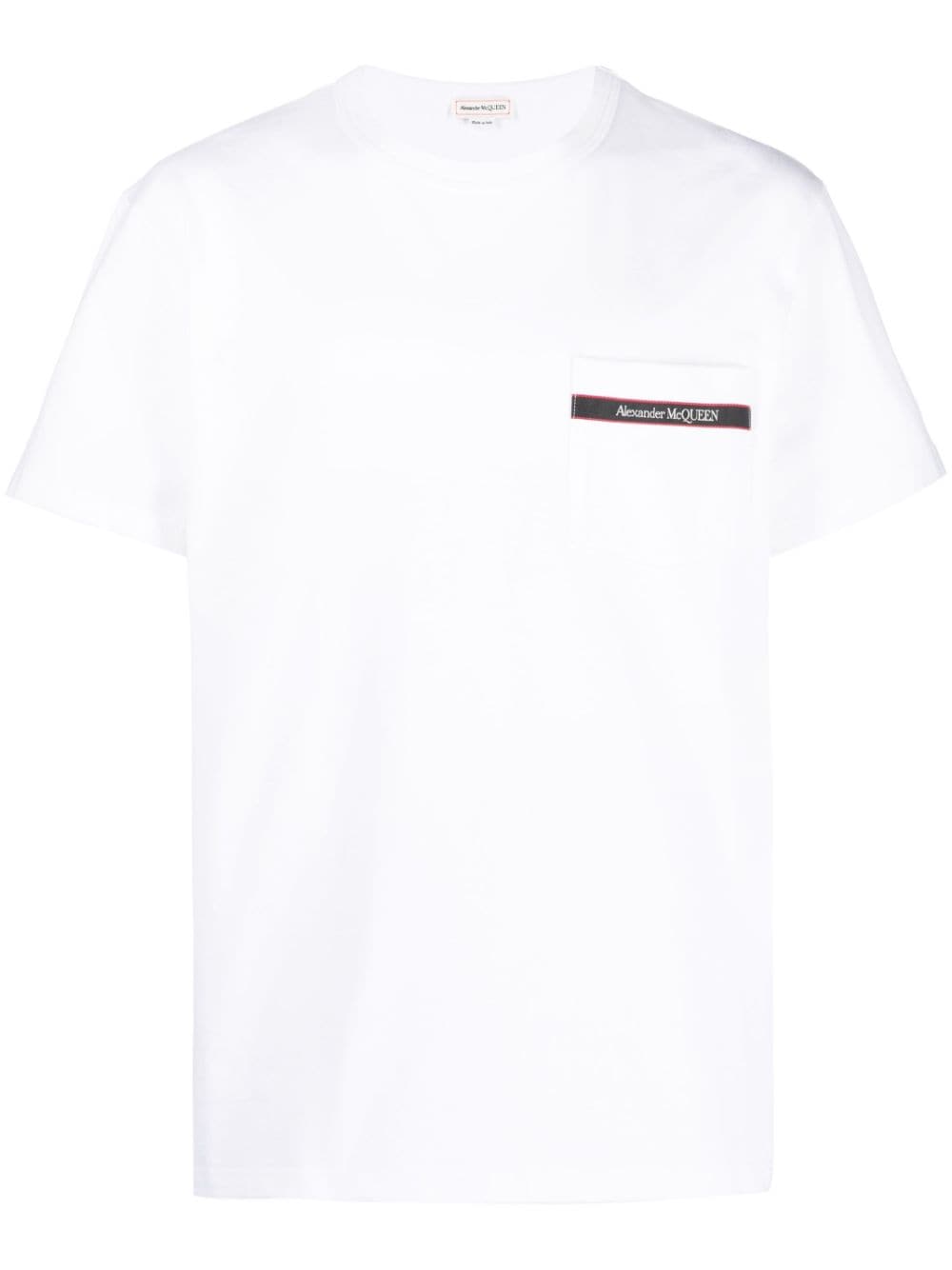 Alexander McQueen T-Shirt mit Logo-Print - Weiß von Alexander McQueen