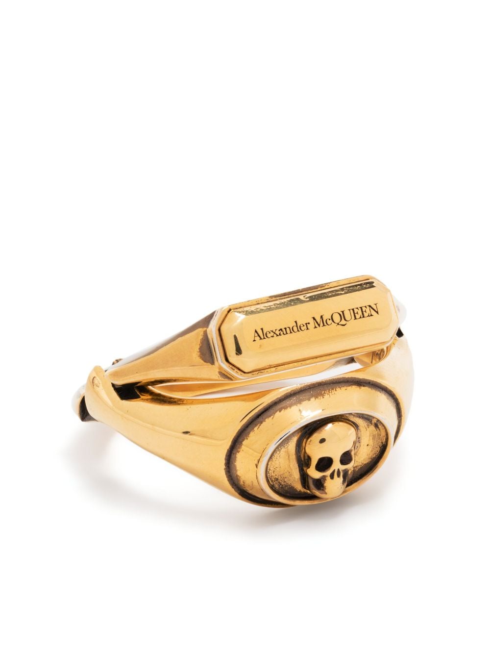 Alexander McQueen Ring mit Totenkopf - Gold von Alexander McQueen