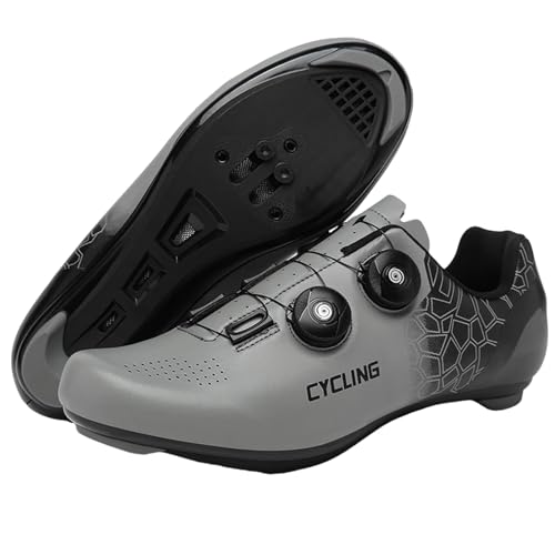 Alexchemia Indoor Cycling Schuhe Spinning Schuhe für Damen und Herren,Unisex Radsportschuhe Draussen,Verschleißfest Mountainbike Schuhe,Gummisohlen/Bergsohlen/Straßensohlen,Atmungsaktives(36-47EU) von Alexchemia