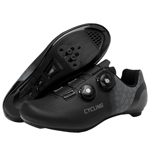 Alexchemia Indoor Cycling Schuhe Spinning Schuhe für Damen und Herren,Unisex Radsportschuhe Draussen,Verschleißfest Mountainbike Schuhe,Gummisohlen/Bergsohlen/Straßensohlen,Atmungsaktives(36-47EU) von Alexchemia