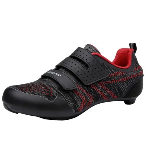 Alexchemia Radfahren Schuhe für Rennrad,Rennradschuhe atmungsaktiv,Fahrradschuhe für Damen,Radschuh für Herren,Low-Top-Spinning-Schuhe für den Außenbereich,atmungsaktiv,Leuchtendes Mesh-Obermaterial von Alexchemia