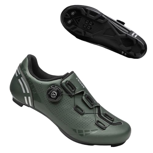 Alexchemia Rennradschuhe,Fahrradschuhe für Damen und Herren,Rennrad- und Mountainbike-Schuhe,Fahrradschuhe,Leichte Nylonsohlen,Verschleißfest und Atmungsaktiv,Drehbare Schuhschnalle von Alexchemia