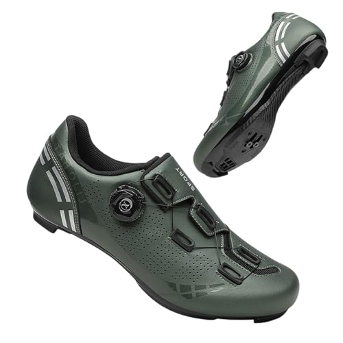 Alexchemia Rennradschuhe,Fahrradschuhe für Damen und Herren,Rennrad- und Mountainbike-Schuhe,Fahrradschuhe,Leichte Nylonsohlen,Verschleißfest und Atmungsaktiv,Drehbare Schuhschnalle von Alexchemia