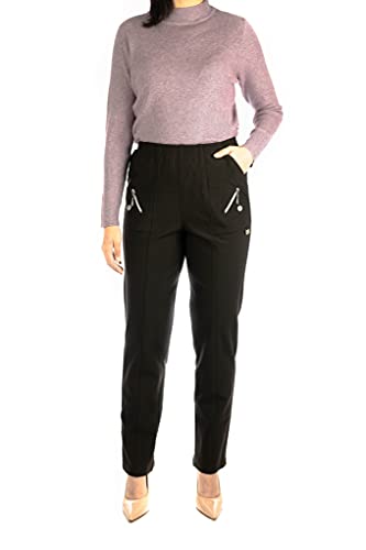 Alica Schicke Stretch Damen Hose mit Komfort Gummibund und geradem Schnitt, Schlupfhose geeignet für Senioren von Alica