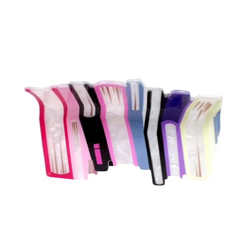 Allayu Farbblockierte Buch Dopamin Haarspange für den täglichen Gebrauch, Acryl Scheiben Haarspange, Haar Accessoire, Acryl Clip, Rosig Allayu Farbblockierte Buch Dopamin Haarspange für den täglichen Gebrauch, Acryl Scheiben Haarspange, Haar Accessoire, Acryl Clip, Rosig von Allayu