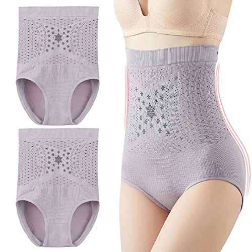 Allegorly Fiber Restoration Shaper Damen Butt Lifter Unterhose Hip Enhancer Shapewear Elastisch Body Shaper Bauchkontrolle Bauchweg Unterhose Ionstech Unique Hohe Taille Shapewear (#3 Grey, XL) von Allegorly