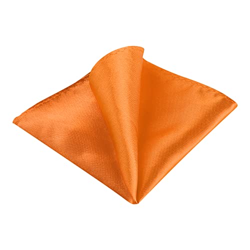Allegra K Herren Square Hochzeit Einfarbig Einstecktuch Taschentuch Orange One Size von Allegra K