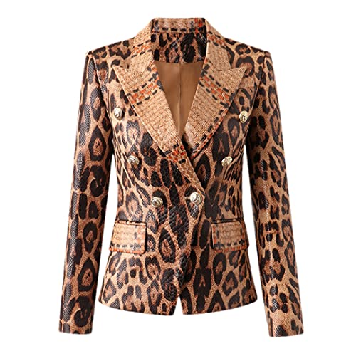 Alloaone Spring High Street Frauen Blazer Jacke Einzigartige Schlangenmuster Tier Damen PU Lederjacke MULTI S Alloaone Spring High Street Frauen Blazer Jacke Einzigartige Schlangenmuster Tier Damen PU Lederjacke MULTI S von Alloaone