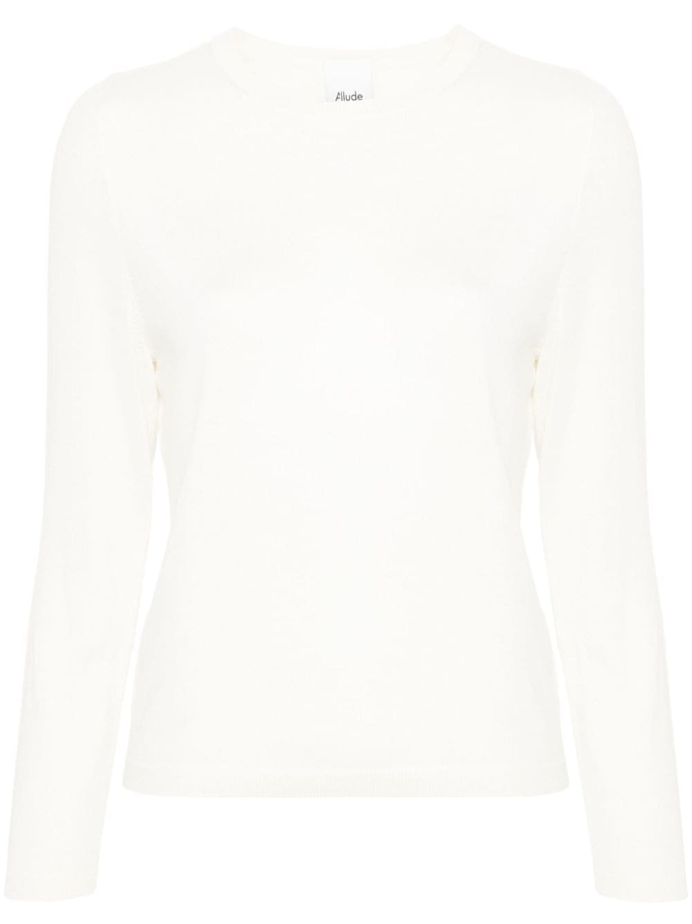 Allude Fein gestrickter Pullover - Nude von Allude