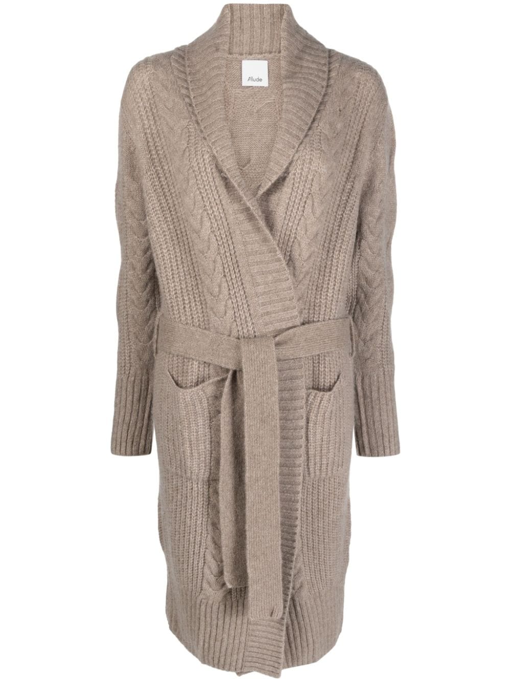 Allude Cardigan mit Gürtel - Nude von Allude