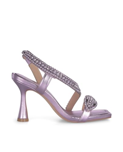 Alma en Pena Diva Lilac V240563 Schlangen-Sandalen mit kreisförmigem Absatz, Lila, 39 EU von Alma en Pena