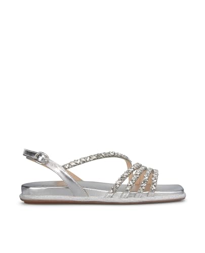 Alma en Pena Diva Silver V240853 Flache Sandalen, Kieselsteine, silber, 39 EU von Alma en Pena