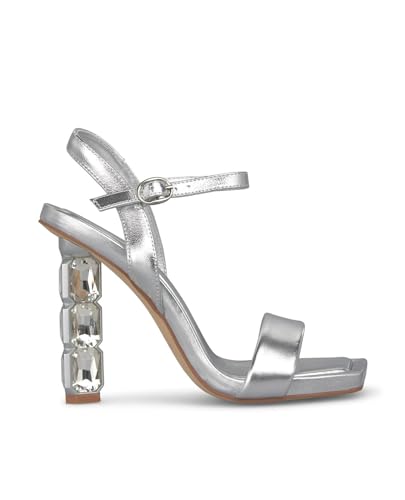 Alma en Pena Sandalen mit Glasabsatz, V240500 Diva Silber, silber, 38 EU von Alma en Pena