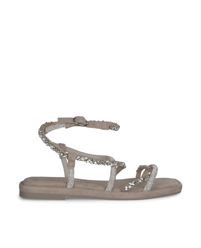 Alma en Pena V240830 Sandalen, flach, aus Veloursleder, beige, 38 EU von Alma en Pena