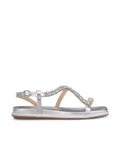 Alma en Pena V240843 Diva Silver Sandalen mit glänzendem Riemen, silber, 41 EU von Alma en Pena