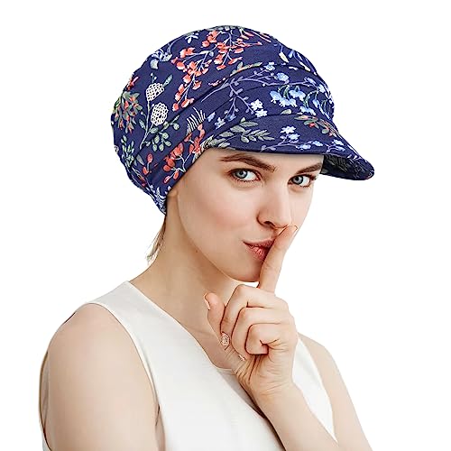 Alnorm Mode Hut Kappe mit Krempe Visor für Frauen Damen Grün Blau von Alnorm