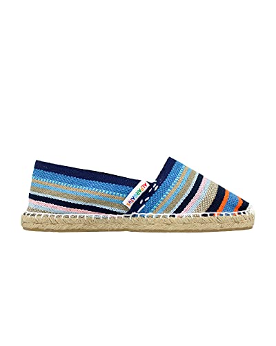 ALPARGATUS Espadrilles mit mehrfarbigen Streifen, handgefertigt in Spanien, blau, 47 EU ALPARGATUS Espadrilles mit mehrfarbigen Streifen, handgefertigt in Spanien, blau, 47 EU von Alpargatus