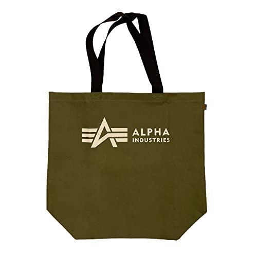 Alpha Industries Alpha Shopping Bag Unisex Einkaufstasche Dark Olive von ALPHA INDUSTRIES