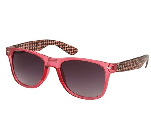 Alsino Hochwertige Retro Vintage Sonnenbrille mit UV 400 Schutz Kunststoffrahmen in verschiedenen Farben für Herren und Damen (V-1019 rosa) von Alsino