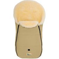 Altabebe Lammfellfußsack für Kinderwagen Nordkap beige von Altabebe