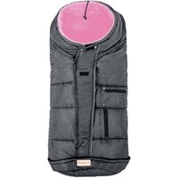 Altabebe Winterfußsack mit 3M Füllung dunkelgrau rosa von Altabebe