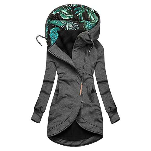 Alueeu Kapuzenjacke Damen Lang Lang Schwarz Kapuzenjacke Hoodie Jacke Reißverschluss Gr. 50/52 Zip Up Hoodie Sweatshirtjacke Sportjacke Sweatmantel Herbstjacke Alueeu Kapuzenjacke Damen Lang Lang Schwarz Kapuzenjacke Hoodie Jacke Reißverschluss Gr. 50/52 Zip Up Hoodie Sweatshirtjacke Sportjacke Sweatmantel Herbstjacke von Alueeu