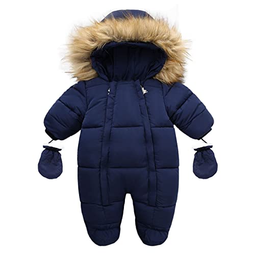 Baby Jacke Mädchen 0-6 Monate 56 Jungen Winter Junge 50 Schneeanzug Spielanzug Jumpsuit Outfit Babykleidung Mantel Parka Kapuzenjacke Daunenmantel Babyparka Daunenjacke Übergangsjacke Babyoverall von Alueeu