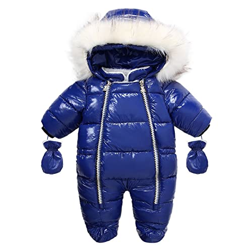 Baby Jumpsuit Mädchen Jungen Winter Herbst 0-6 Monate Outdoor Neugeborene Schneeanzug Strampler Spielanzug Jumpsuit Overall Babykleidung Parka Jacke Kapuzenjacke Daunenjacke Übergangsjacke Babyparka von Alueeu