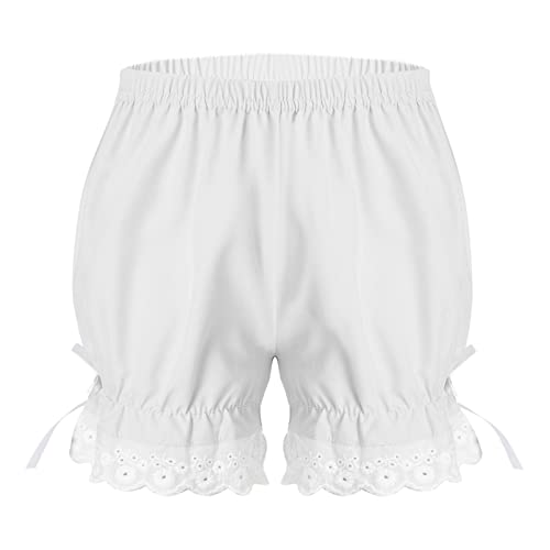 Alvivi Mädchen Bloomers Shorts mit Rüschen Spitze Unterhose Prinzessin Pumphose Viktorianische Renaissance Shorts Kurze Hose B Weiß 146-152 Alvivi Mädchen Bloomers Shorts mit Rüschen Spitze Unterhose Prinzessin Pumphose Viktorianische Renaissance Shorts Kurze Hose B Weiß 146-152 von Alvivi