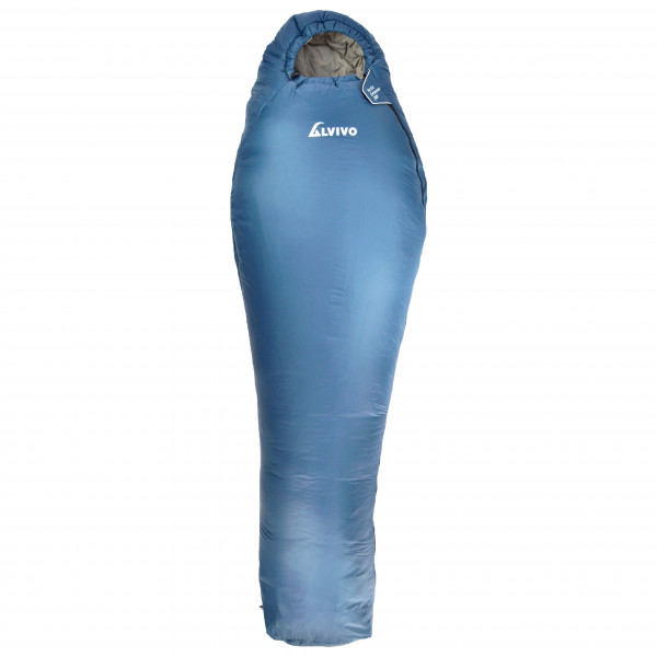 Alvivo - Arctic Extrem 200/225 - Kunstfaserschlafsack Gr 200 x 75 cm blau/grau von Alvivo