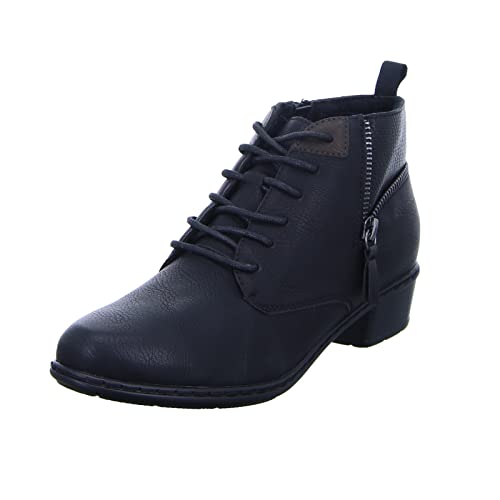 Alyssa Damen Stiefelette 152613343 Damen Schnürstiefelette Reißverschluss Schwarz (Black) Größe 39 EU von Alyssa