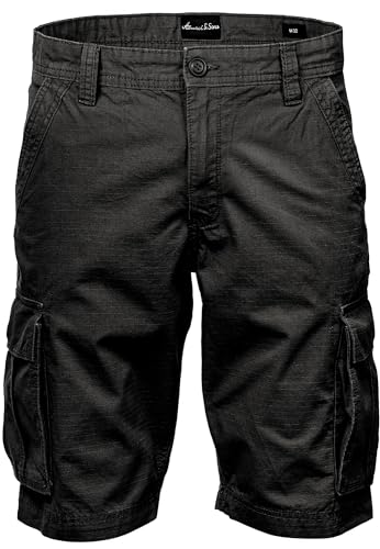 Amaci&Sons Herren Cargoshorts Männer Kurze Bermuda Hose Regular Fit 7027 Schwarz W40 Amaci&Sons Herren Cargoshorts Männer Kurze Bermuda Hose Regular Fit 7027 Schwarz W40 von Amaci&Sons