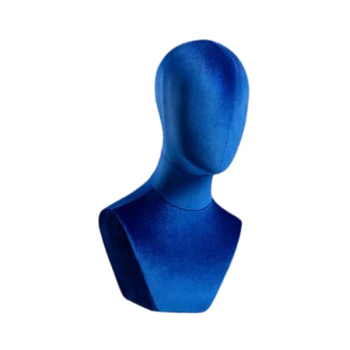 Amagogo Büste Mannequin Head Hut Rack Stoff Headtisch Training Kopf Perse Display Kopf für Haarstyling Home Commercial benutze Perücke Making, Blau Amagogo Büste Mannequin Head Hut Rack Stoff Headtisch Training Kopf Perse Display Kopf für Haarstyling Home Commercial benutze Perücke Making, Blau von Amagogo