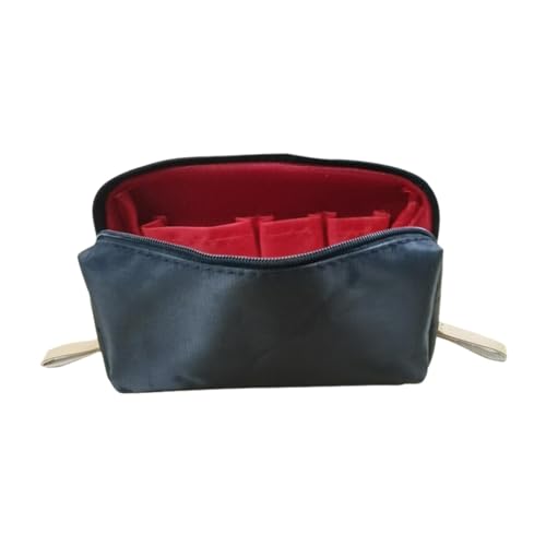 Amagogo Make-up-Tasche, Reise-Kosmetik-Aufbewahrungstasche, große Kapazität, tragbare Reißverschlusstasche, Kulturbeutel, Make-up-Organizer für Pinsel, Männer, Rot, klein von Amagogo