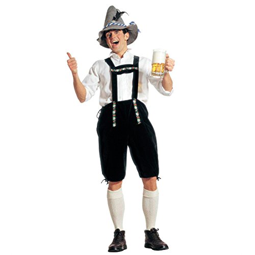 Amakando Oktoberfest Hose Trachten Lederhose M (50) Bayrische Seppelhose Bayer Trachtenhose Wiesn Trachtenlederhose Seppel Kniebundhose Fasching Dirndl Mottoparty Verkleidung Karneval Kostüme Männer von Amakando