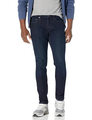 Amazon Essentials Herren Stretchjeans, Skinny-Passform, Blau Überfärben, 38W / 30L von Amazon Essentials