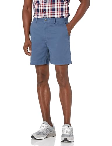 Amazon Essentials Herren Shorts, Klassischer Schnitt, 18 cm, Blau, 33W von Amazon Essentials