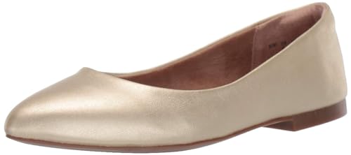 Amazon Essentials Damen Ballerinas mit spitzem Zehenbereich, Gold, 38 EU von Amazon Essentials