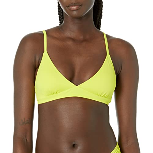 Amazon Essentials Damen Klassisches Bikini-Oberteil, Leichter Halt, Bademode, Lindgrün, 38 von Amazon Essentials